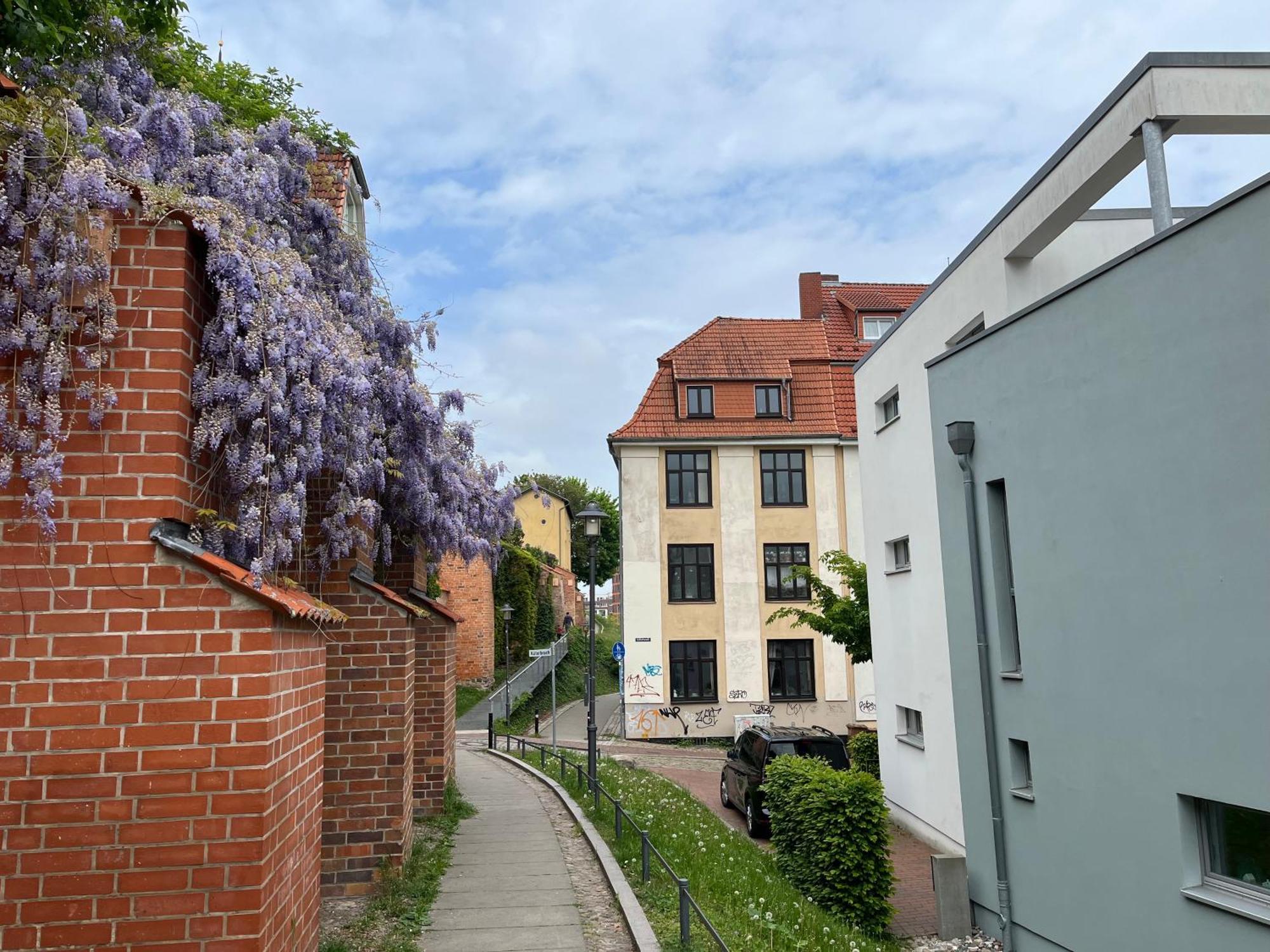 Ferienwohnung An Der Historischen Stadtmauer Росток Екстериор снимка